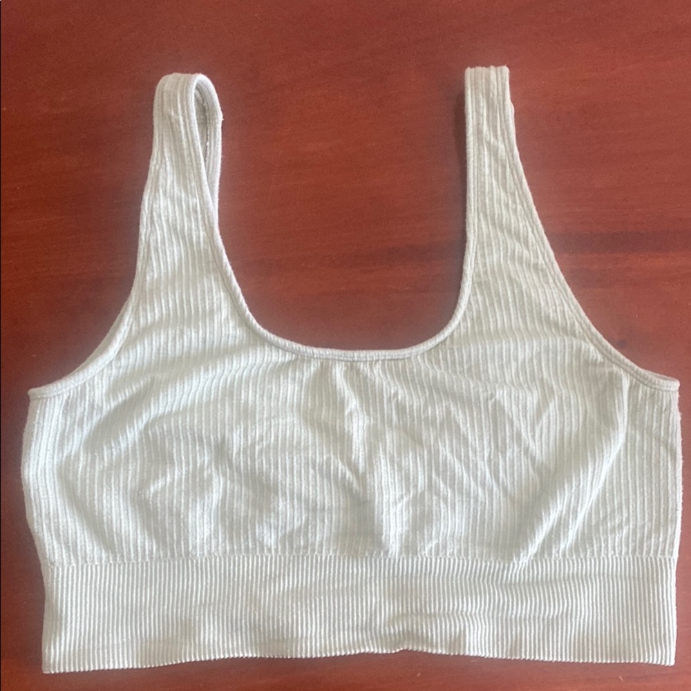 Ribbed Light Green Bra by BOODY